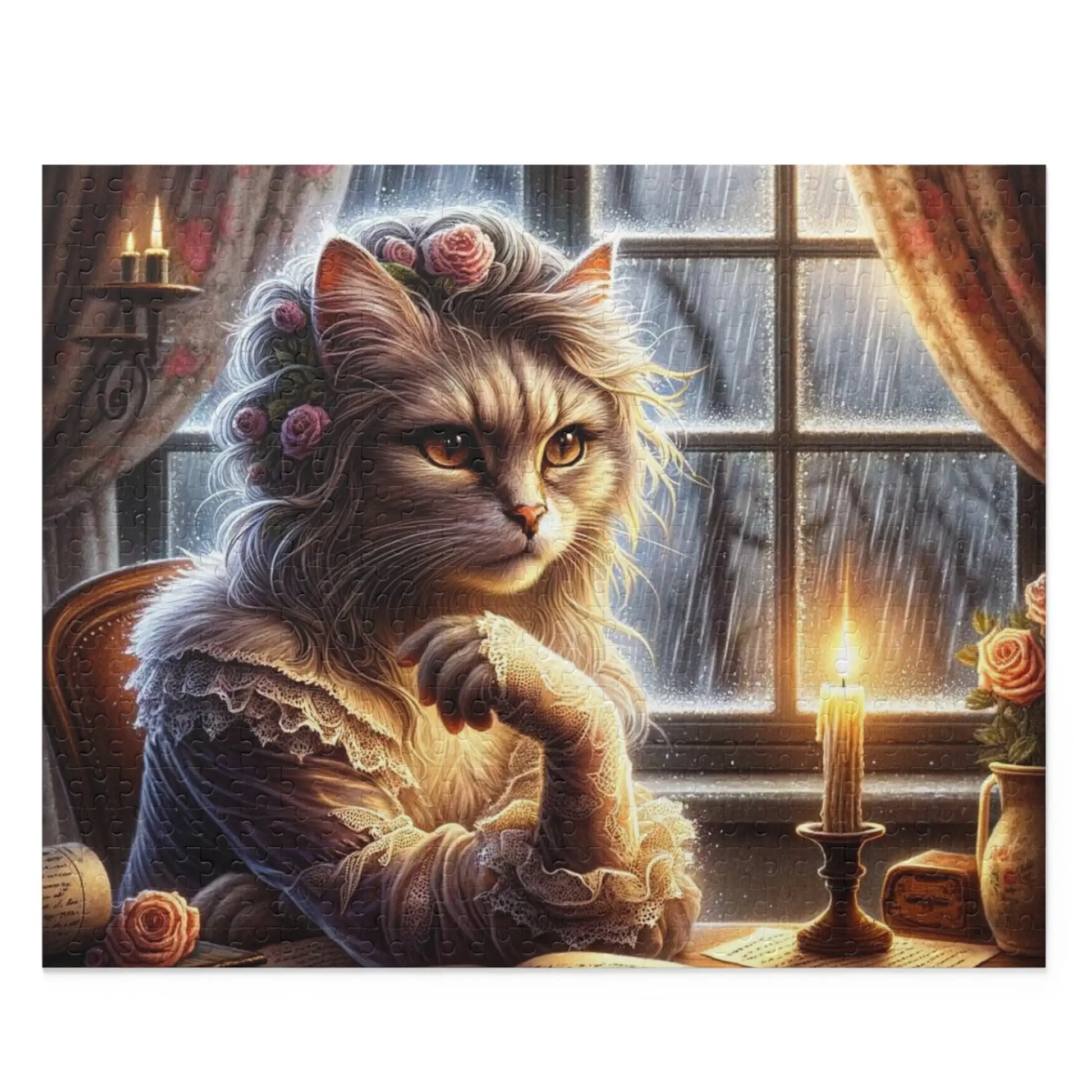 Tortured Cat Poet Puzzle (120, 252, 500-Piece) - Puzzle