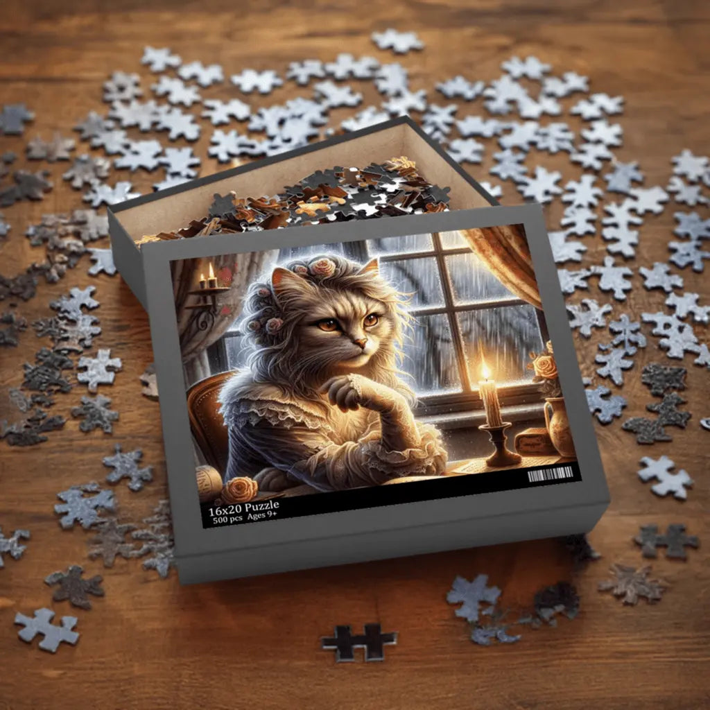 Tortured Cat Poet Puzzle (120, 252, 500-Piece) - Puzzle