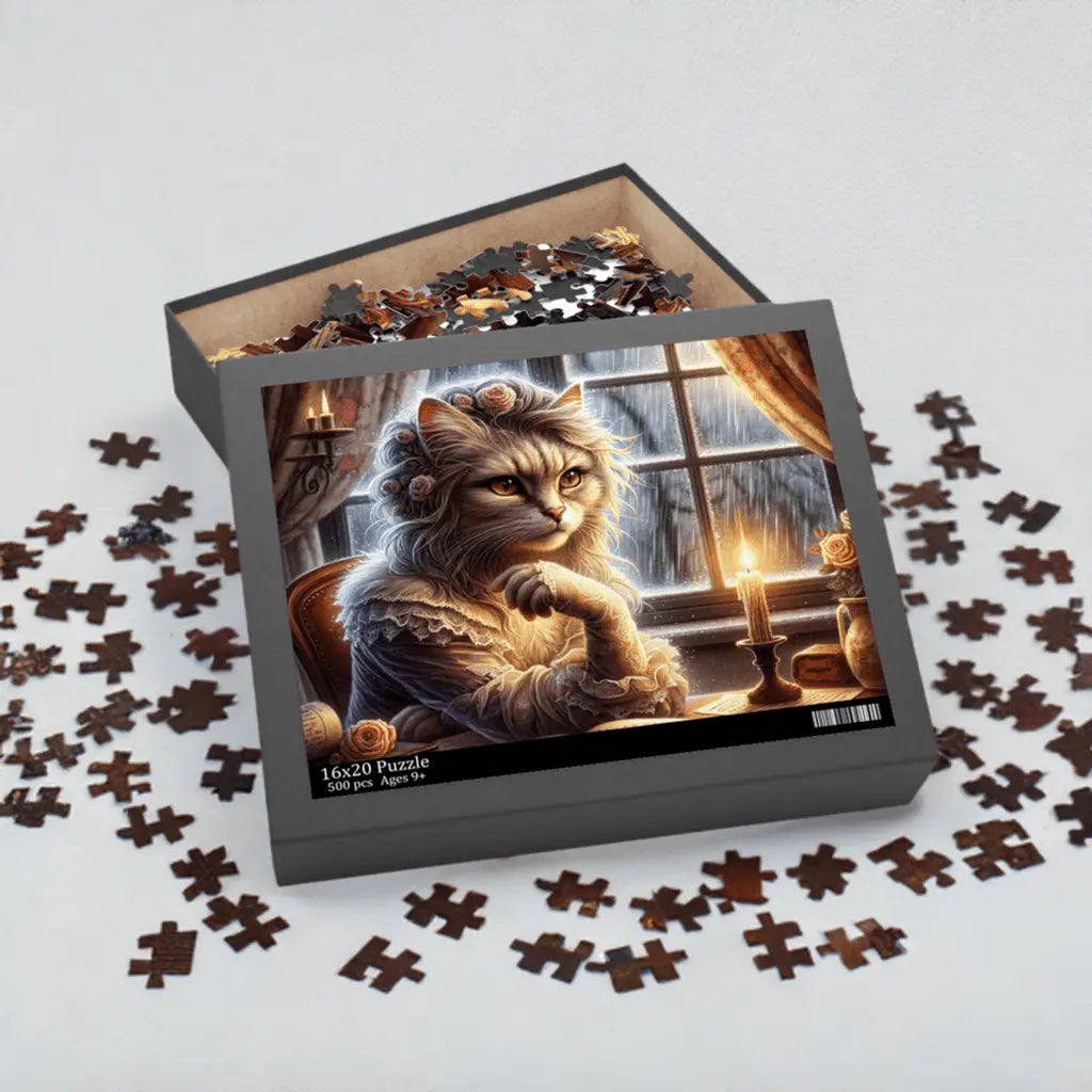 Tortured Cat Poet Puzzle (120, 252, 500-Piece) - Puzzle