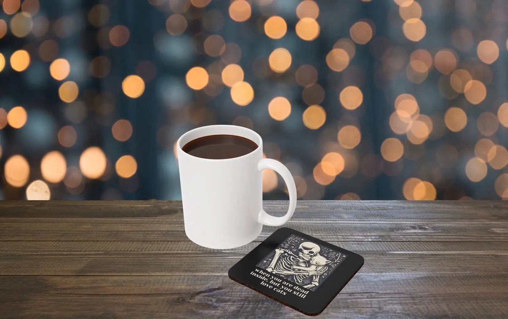 When You Are Dead Inside Bust Still Love Cats Coaster - Home Decor